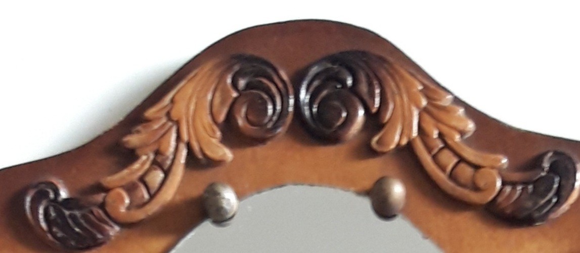 wandspiegel met (kammen) bakje - Afbeelding 4