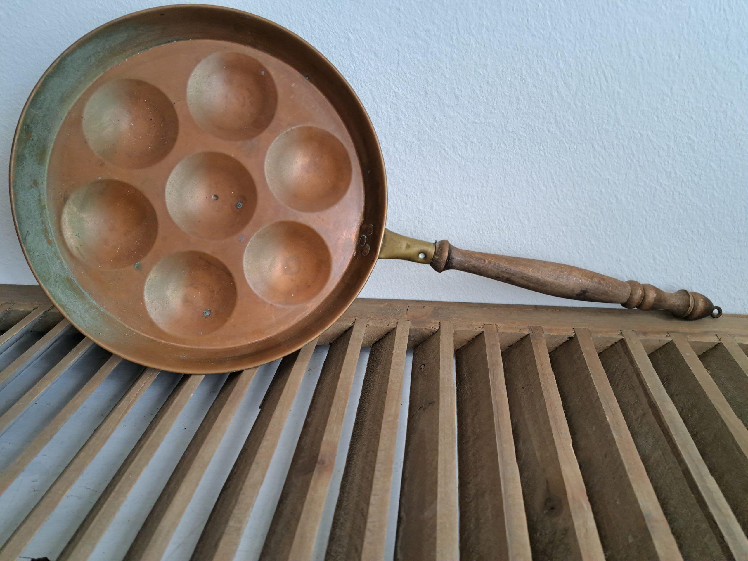 koperen escargot/poffertjes pan - Afbeelding 2