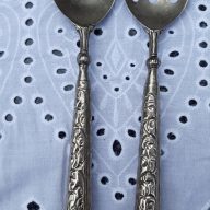 Vintage verzilverd slabestek