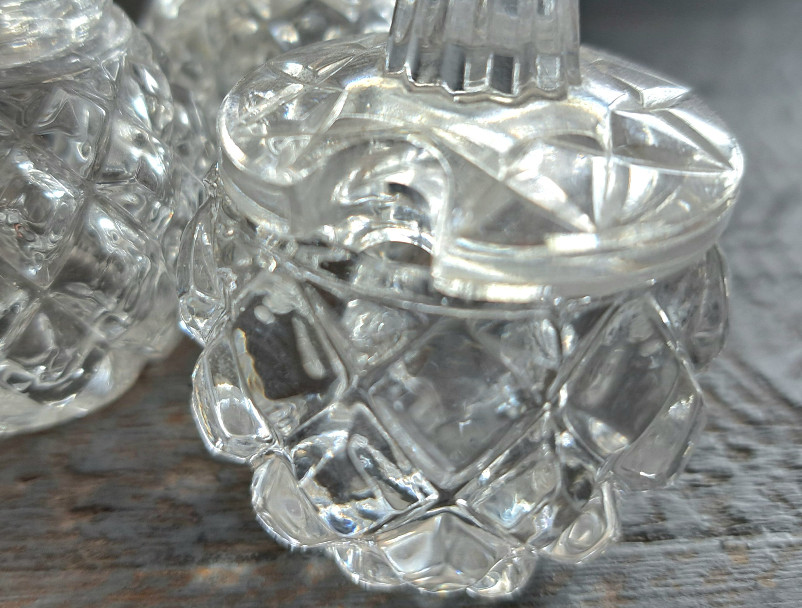 Vintage peper, zout en mosterd setje - Afbeelding 3