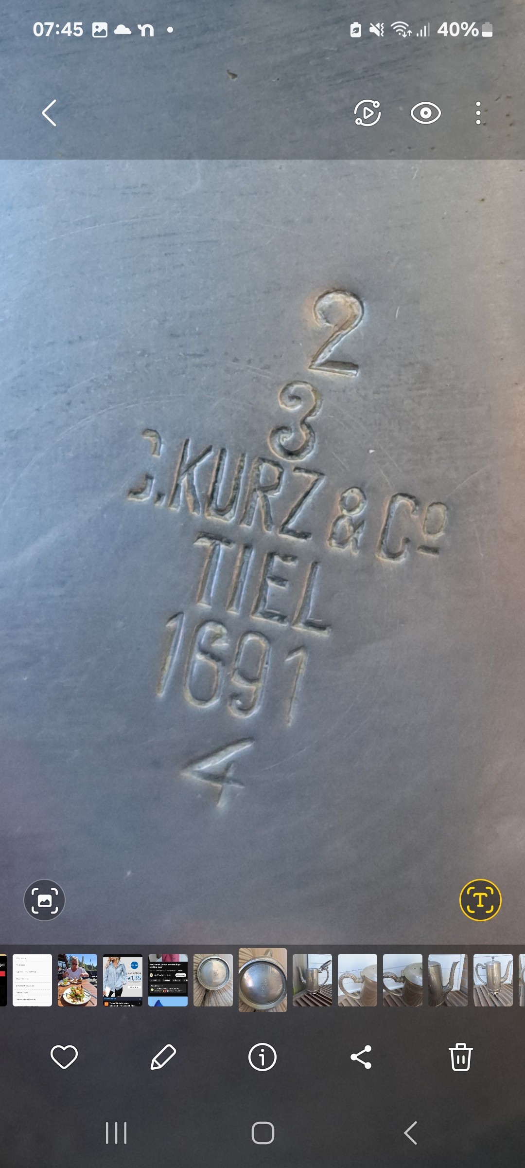 Koffiepot C Kurz & Co - Afbeelding 3