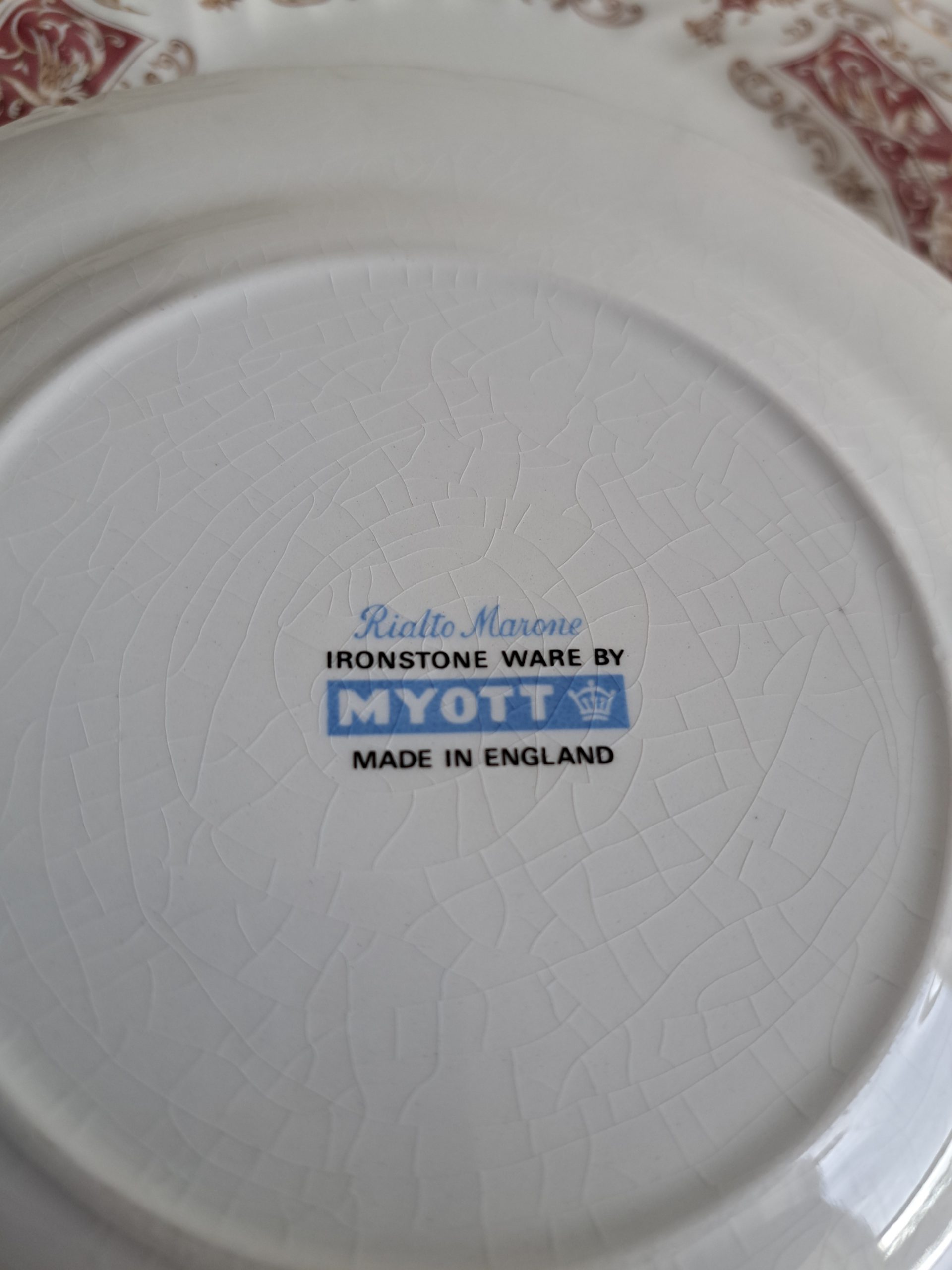 gebak servies, Ironstone Myott - Afbeelding 3