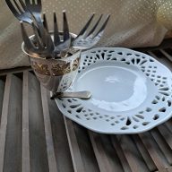 Taartvorkjeshouder met klem